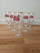 6 x Stella Artois Pint Glass  Beer Glasses ARC