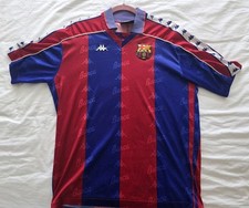 Barcelona Home Football Shirt Vintage Kappa 1992 1993 1994 1994 Mens L Large