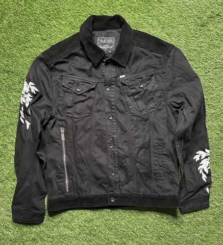 Akoo black denim - black, jacket
