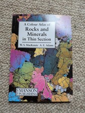 A Colour Atlas of Rocks and Minerals in Thin Section by Manson Paperback