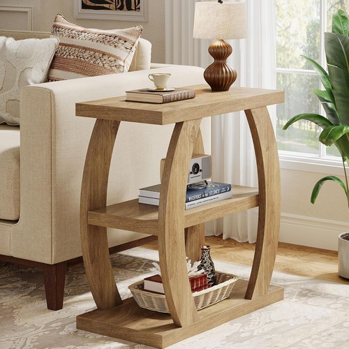 Tier farmhouse end table - 3-tier,