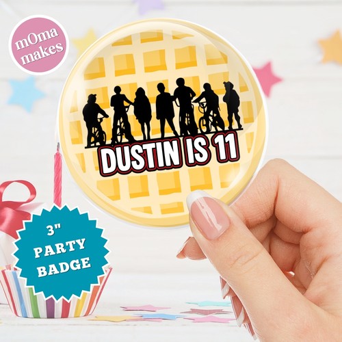 Stranger things birthday badge - stranger,