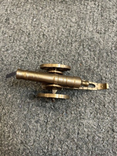 Vintage brass cannon model - vintage,