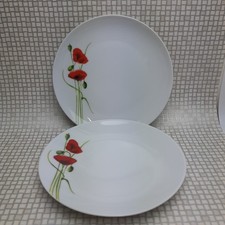 2x Dunelm Poppy Side Plates