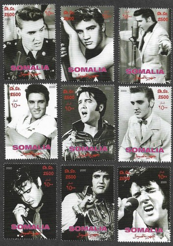 Elvis presley stamps set - elvis,