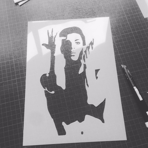 Prince stencil decoration - prince,