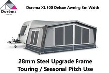 Dorema Diamond XL300 Deluxe Seasonal Awning Size 10 - 875-900 - 28mm Steel Frame