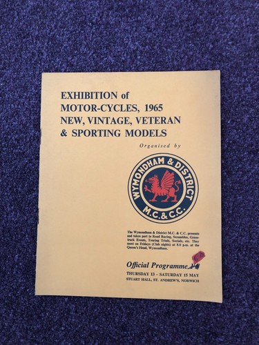 Motor cycle programme