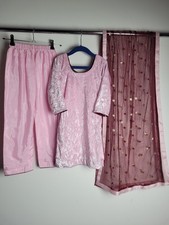 Girls Velvet Salwar Kameez Suit Age 5 to 6 Wedding Guest Party Eid 