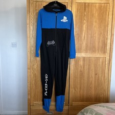 PlayStation All-in-one Bodysuit Age 13-14 Official Licensed Product Black & Blue