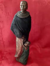 Heavy 16" Maasai Family Figure