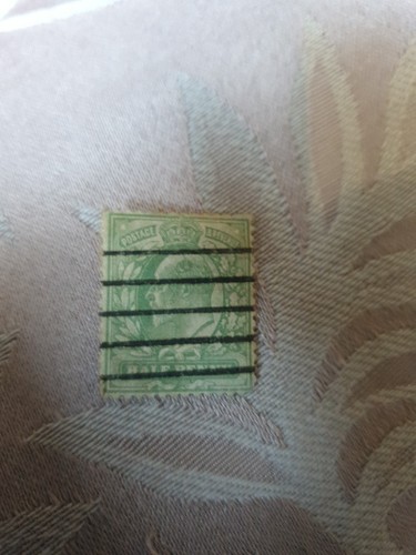 Rare green half penny - rare,
