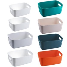 8 PCS Plastic Storage Bins and