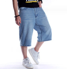 UK Mens Hip Hop Denim Shorts