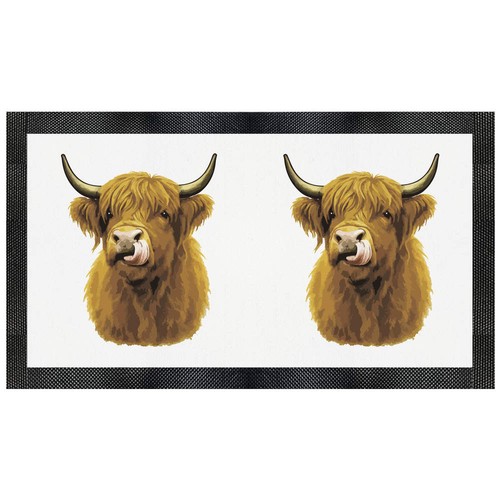 Highland cow tongue out - 'highland,