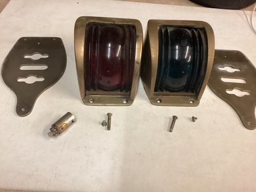 Vintage heavy brass - ships, port