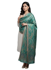 Emerald Green Velvet Silk