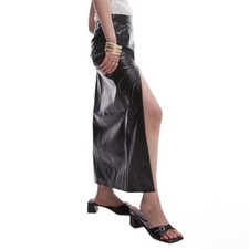 Topshop Black Vinyl Double