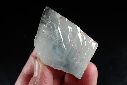 Baryte bluish fine crystal - baryte,