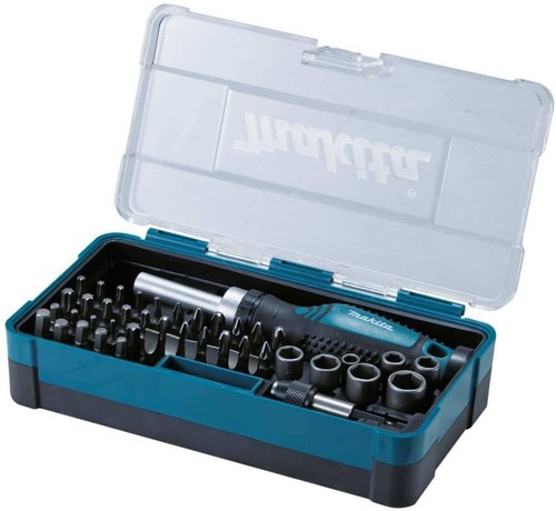 Ratcheting screwdriver set - screwdriver, +