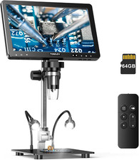 TOMLOV DM9 Max 10.1" Microscope w/ 64GB, Ideal for Classroom Teaching & Learning