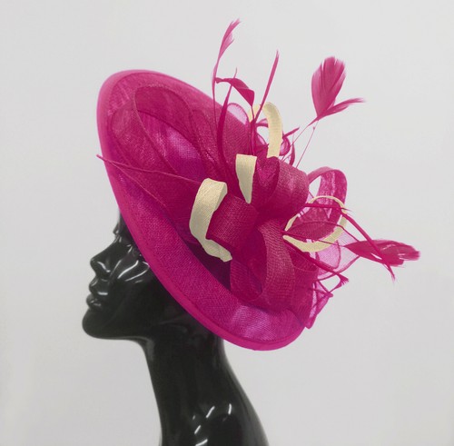 Big saucer sinamay headband - big,