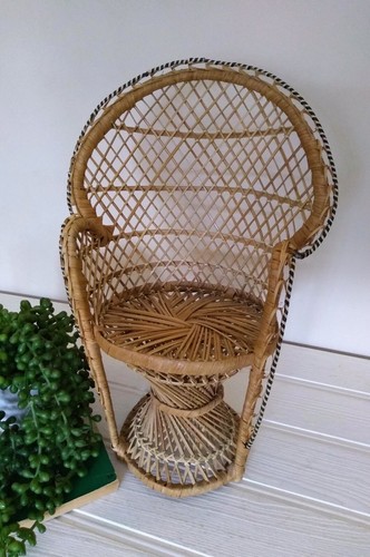 Vintage peacock chair - peacock, small