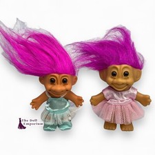 Russ Troll Dolls - Pink And Blue Ballerina Trolls