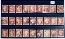Sg43. 1d Penny Red Stamps x27