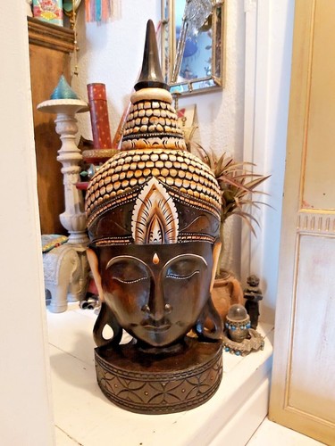 Large hand crafted solid wood - hand,