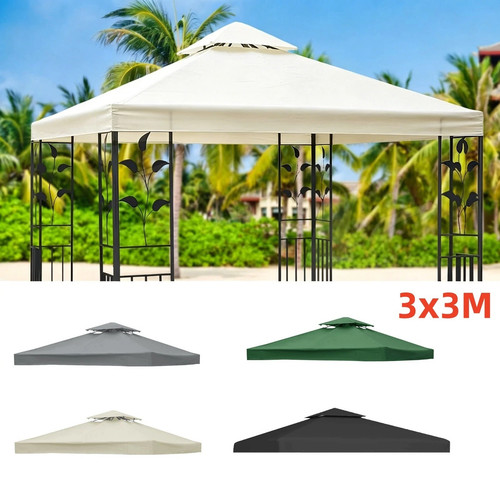 3x3m tier waterproof gazebo - 2-tier,