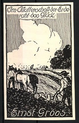 Exlibris ernst groos - exlibris, groos,