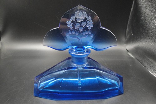 Vintage art deco czech blue - art,