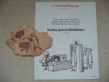 Banksy un-signed Peckham Rock from The British Museum + FT Banksy feat Dec 2017