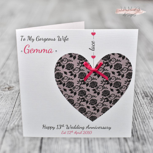 Personalised lace 13th - ,