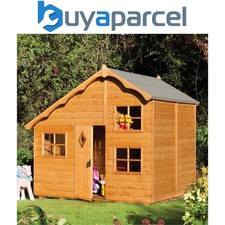 Rowlinson Playaway Swiss Cottage Childrens Wooden Garden Play House Cabin