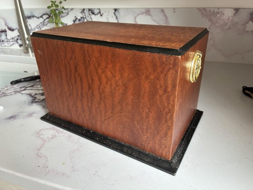 Vintage burl wood veneer - vintage,