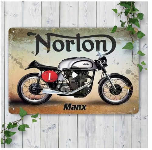 Norton manx motorbike - norton,