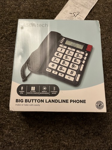 Asda tech big button - big, landline