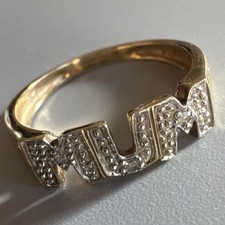 9ct Yellow Gold 375 Diamond