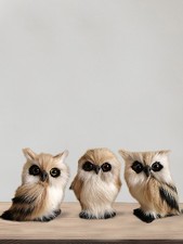 1 Set Plastic Mini Owls