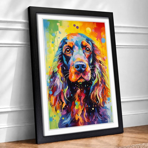 Cocker spaniel impressionism - spaniel,