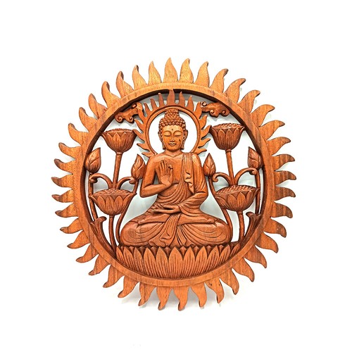 Buddha lotus panel wall - buddha, &