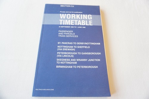 1995 railway working timetable - 1995,