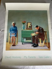 David Hockney My Parents Tate Gallery Poster. Printed For The Trustees 1996