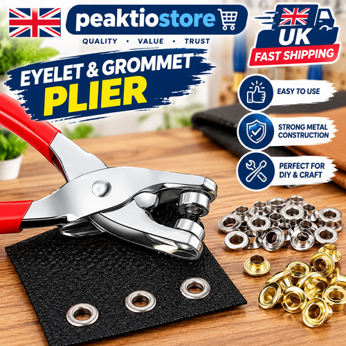 Steel eyelet pliers - steel, punch