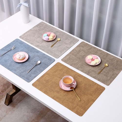 Leather placemats anti - pu,