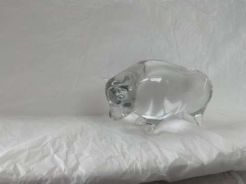 Clear glass animal sculpture - animal,