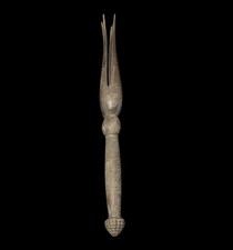 A Large Old Fijian Cannibal Fork with four prongs Melanesia