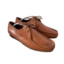 Rockport Shoes Boots Size UK 10W Leather Brown Tan Lace Up Powered By DMX